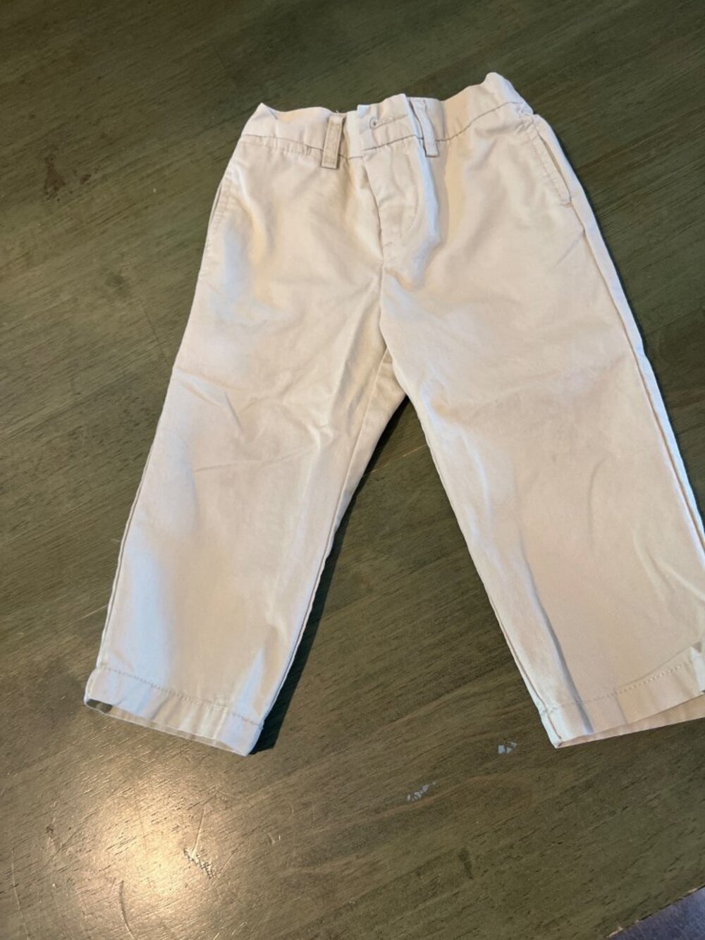 Ralph Lauren Baby Khaki Pants 18M With Elastic Waist & Button Details